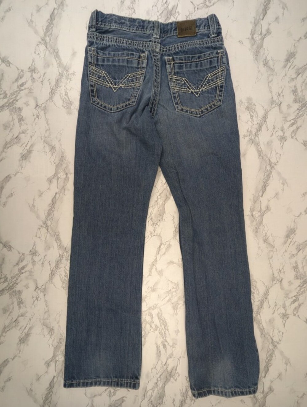 BKE Denim Boys Conner Bootcut Jeans Medium Wash Size 14